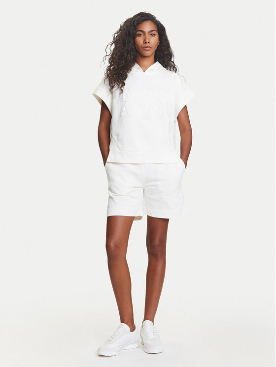Свободные спортивные шорты EW000778 AF12186 U1131 Emporio Armani, белый — фото 2