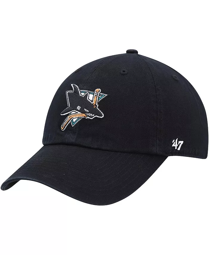 

Женская черная регулируемая кепка San Jose Sharks Clean Up '47 Brand