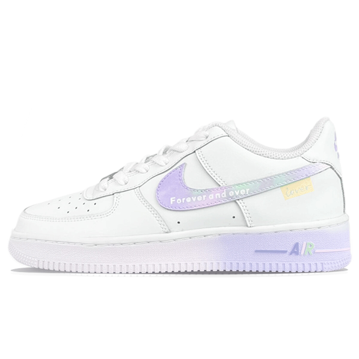 

Кроссовки Nike Air Force 1 Skateboarding Shoes Women's Low-top White/Purple, фиолетовый