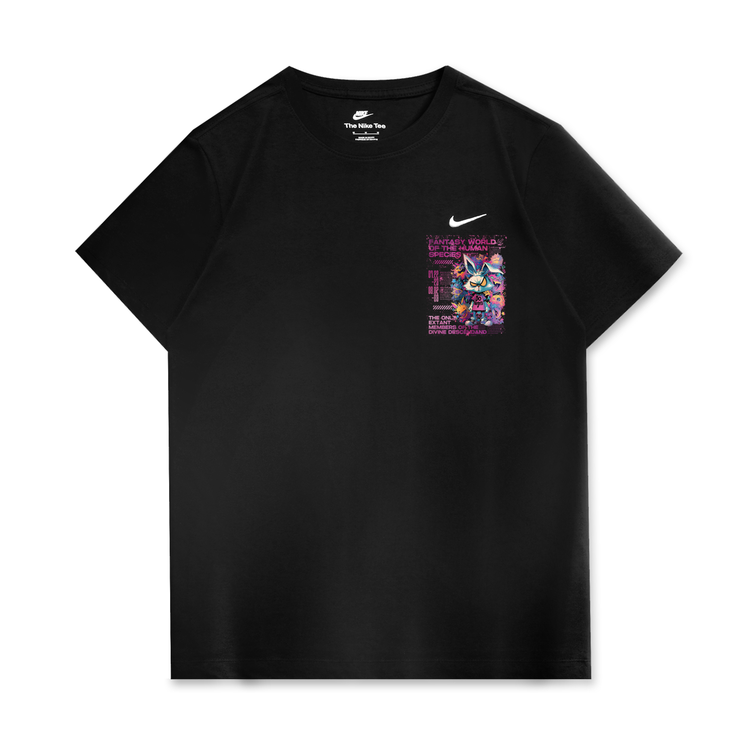 

Nike Спортивная футболка унисекс черная, Черный, Nike Спортивная футболка унисекс черная