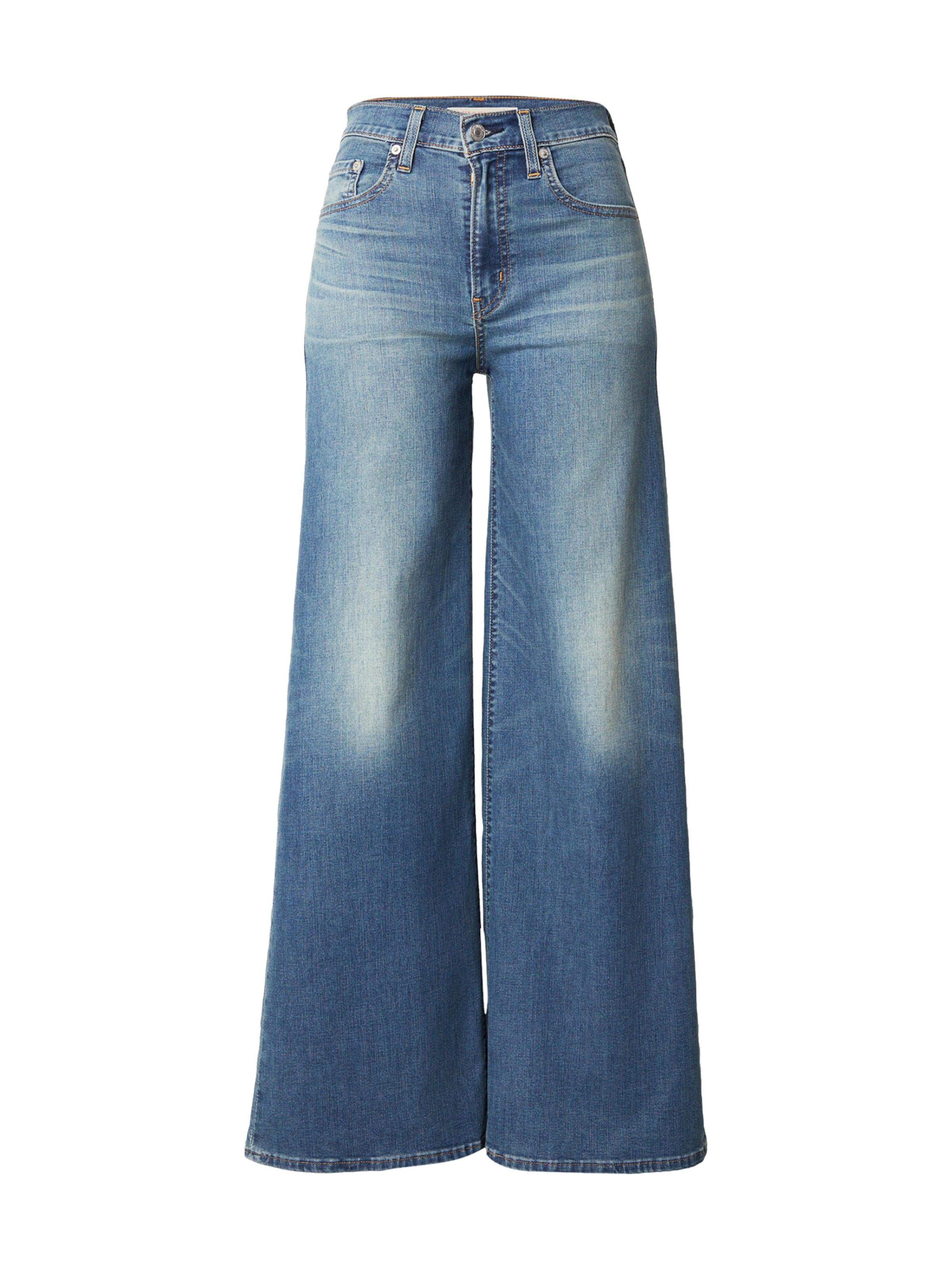 LEVI'S Джинсы свободного кроя '728 High Rise Wide Leg Jeans' в синем дениме