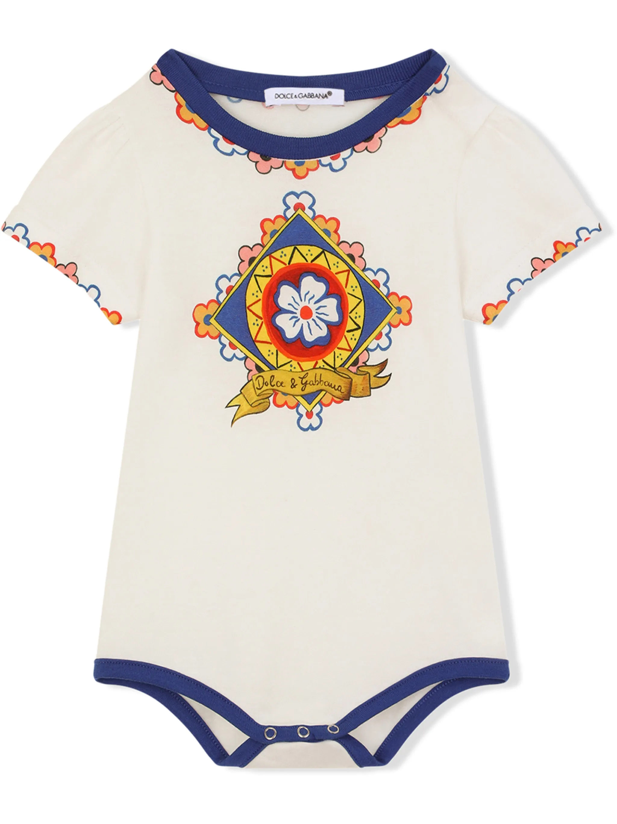 Комплект для новорожденного с принтом Carretto Dolce & Gabbana Kids, белый — фото 2