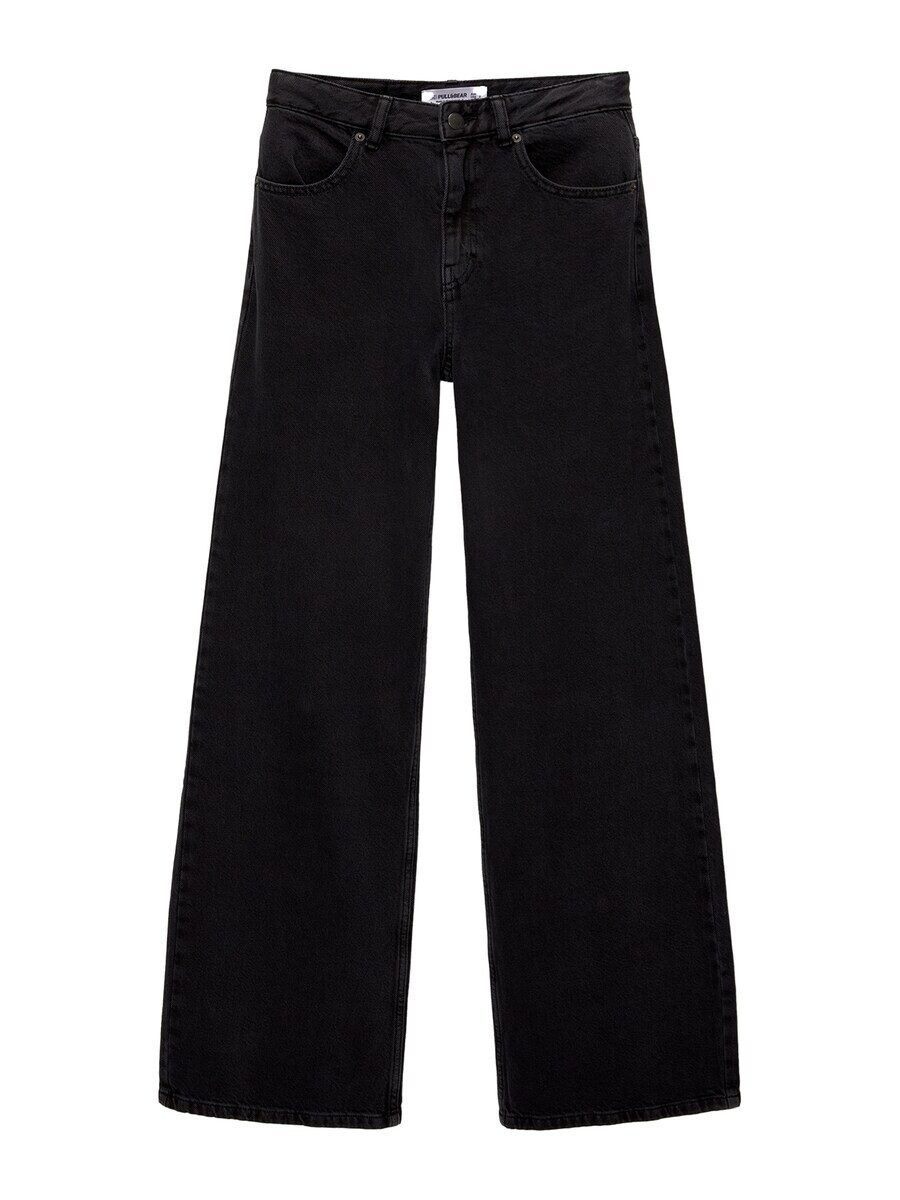 

Джинсы Pull&Bear Wide leg Jeans, черный деним