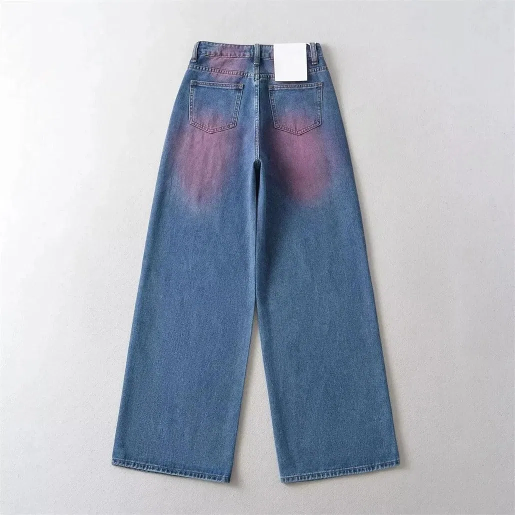 Джинсы Wide Leg Jeans, черный — фото 4