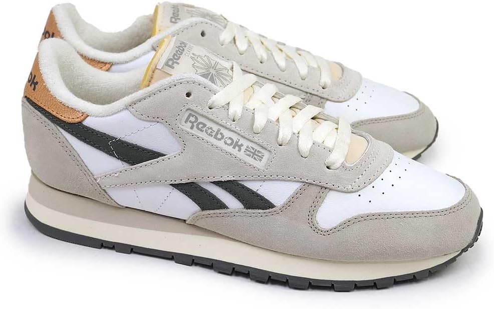 

Кроссовки-бутсы Reebok Классическая кожа, белый/серый