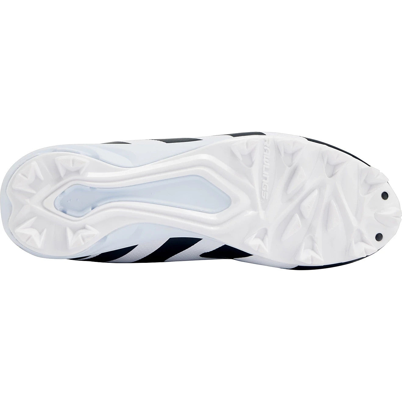 Мужские бейсбольные бутсы Rawlings Rookie, черно-белые, UWU185 Rawlings, черный — фото 4