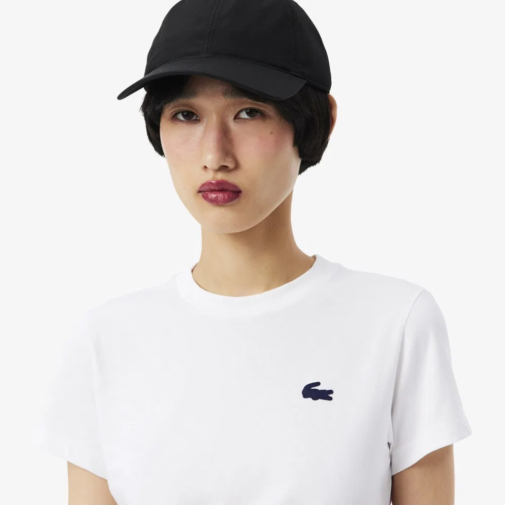 Футболка спортивная Lacoste Базовая, белая — фото 2