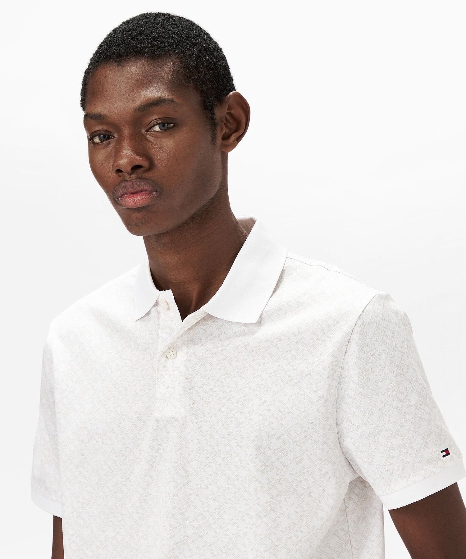 Поло с монограммой, стандартного размера TOMMY HILFIGER, Blue 0GY — фото 4