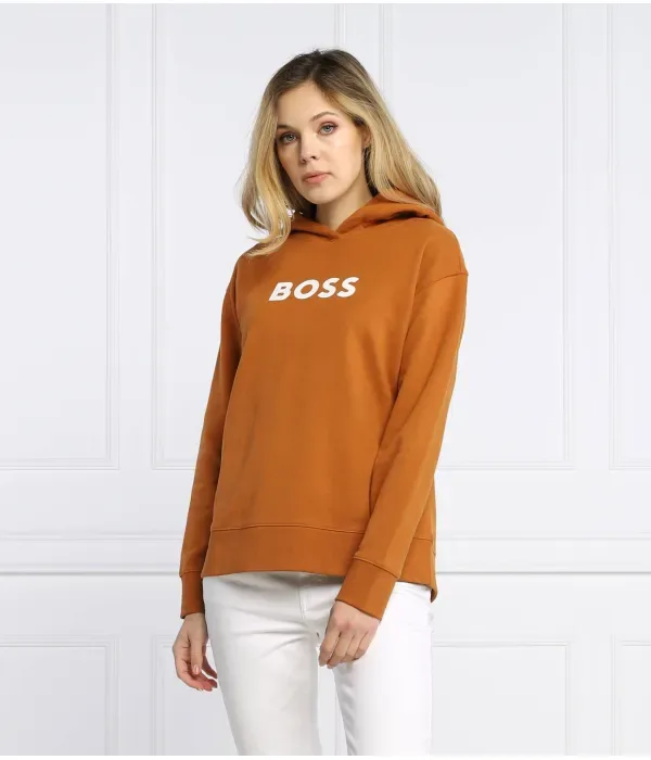 C_Edelight_1 Толстовка relaxed fit Boss, коричневый — фото 3
