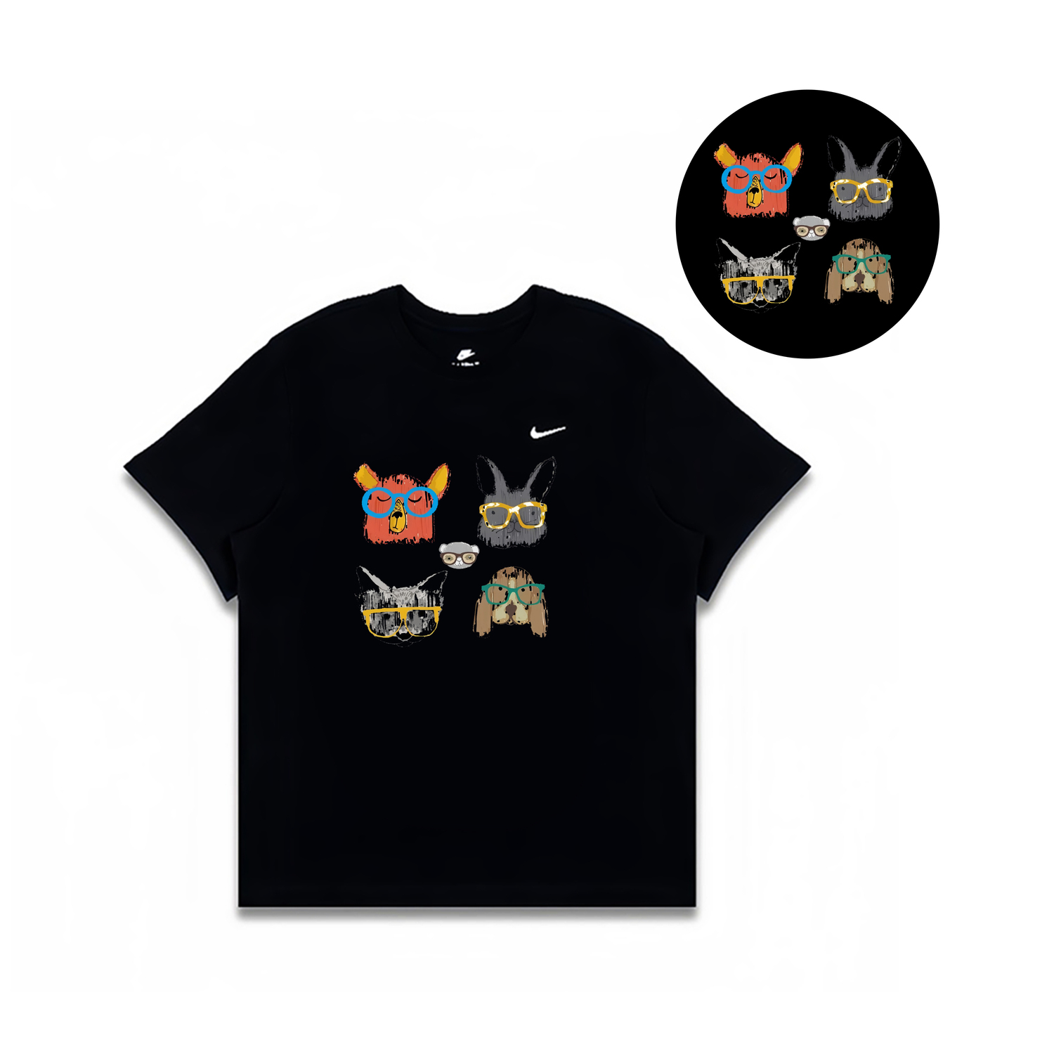 

Футболка Dri Fit Swoosh мужская Nike, черный