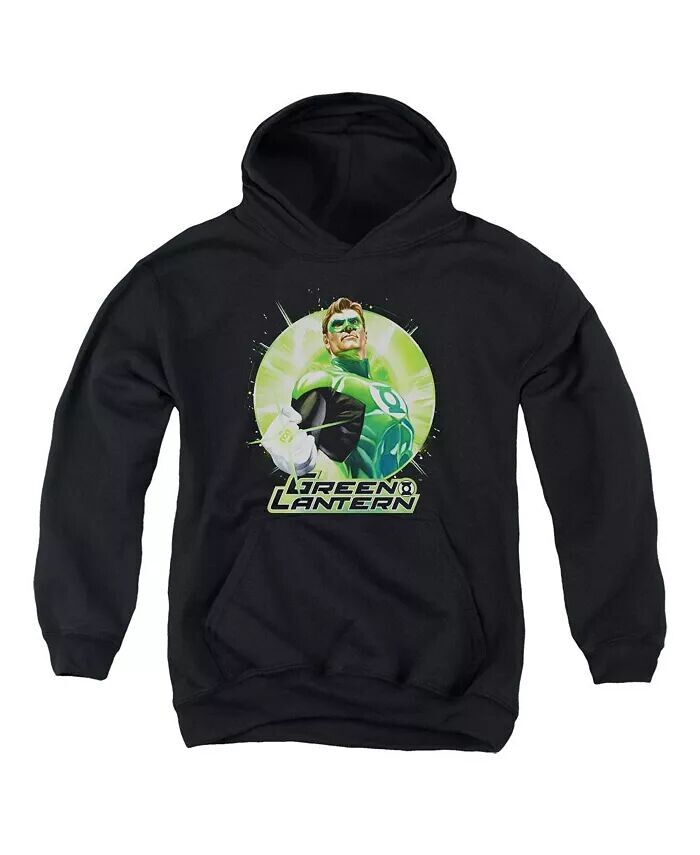 

Толстовка с капюшоном Boys of America Youth Green Static Pull Over Justice League, черный