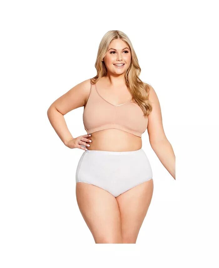 

Женский бюстгальтер Plus Size Comfort Cotton No Cells AVENUE, коричневый/бежевый