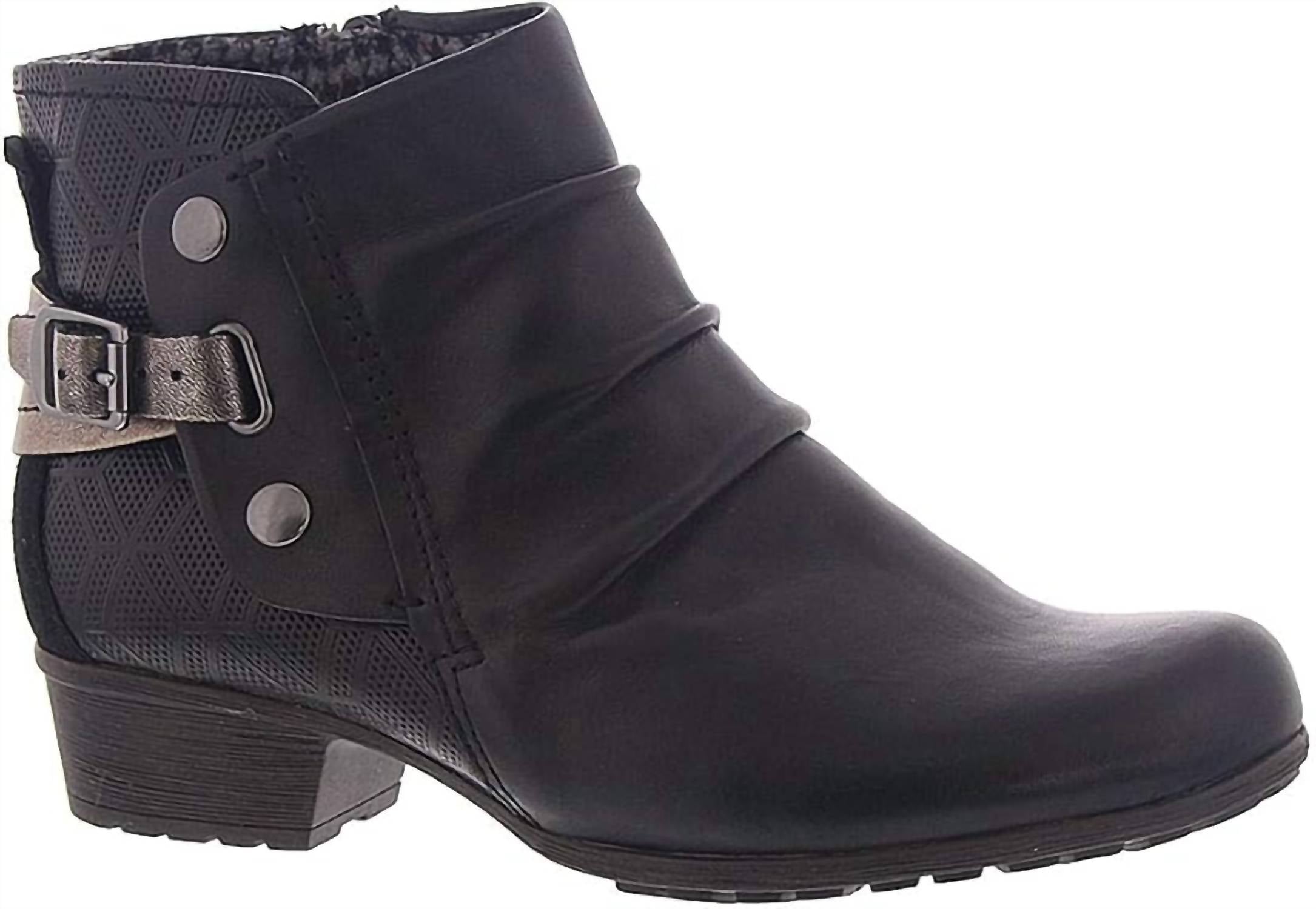 Женские ботинки Gratasha с металлической фурнитурой в черном цвете Rockport