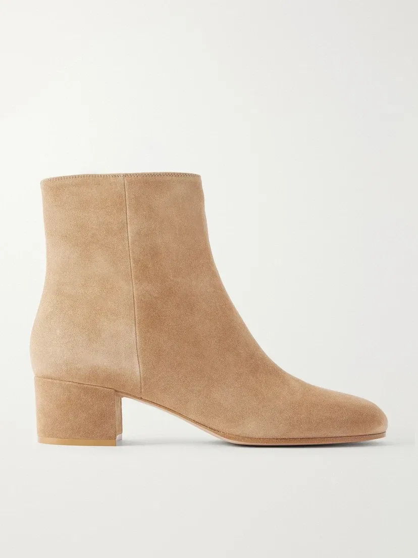 Замшевые ботильоны Joelle 45 Gianvito Rossi, коричневый