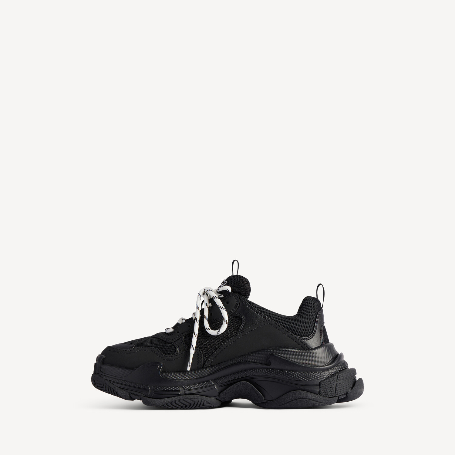BALENCIAGA Женские кроссовки Triple S Tape Type в черно-желтом цвете — фото 4
