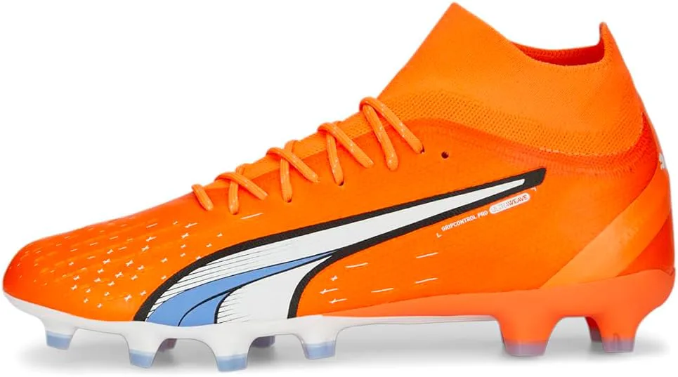 Мужские футбольные бутсы PUMA Ultra Pro Firm с шипами, для твердого покрытия и искусственной травы - оранжевые, оранжевый — фото 3
