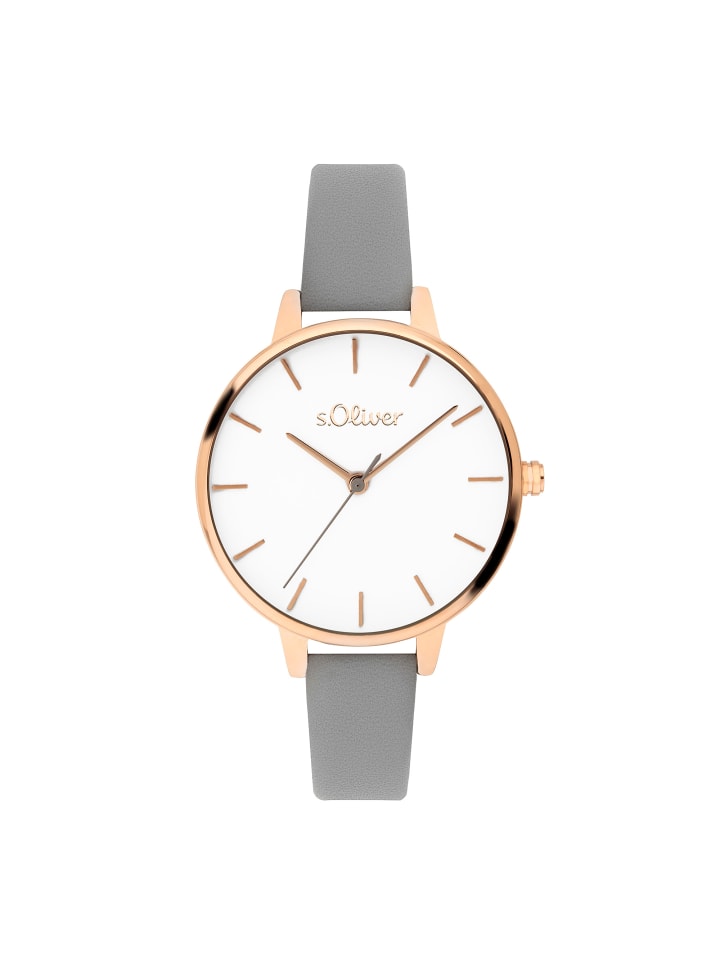 

s.Oliver Классические и неподвластные времени наручные часы серого цвета