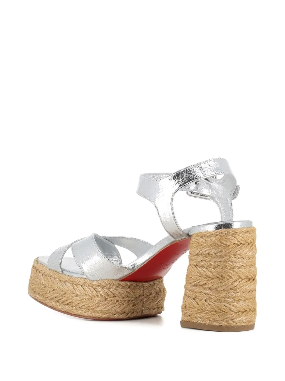 Босоножки Calakala 85 Christian Louboutin, серебяный — фото 3