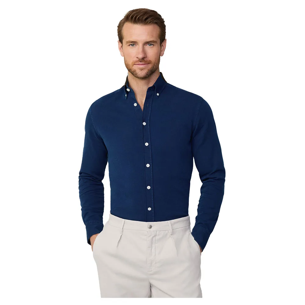 

Рубашка Hackett Textured, синий