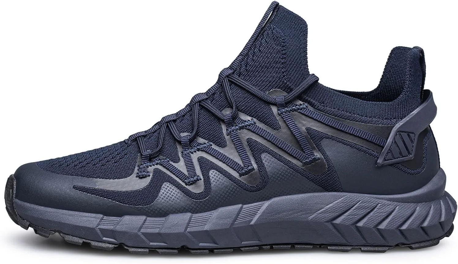 

Мужские кроссовки для ходьбы, обувь без шнурков, с застежкой, для бега и тенниса, для плоской стопы, при плантарном фасциите, для тренировок TIANYUQI, синий