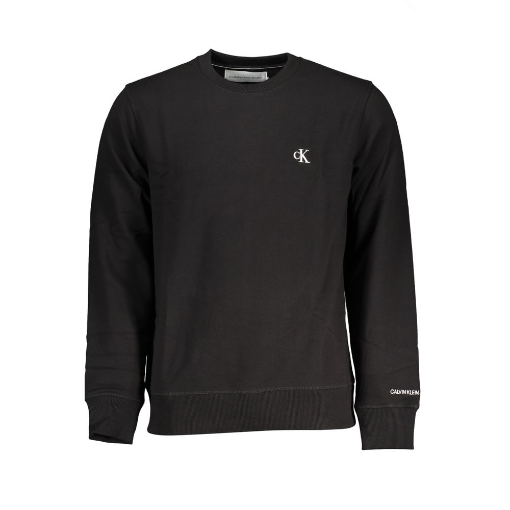

Черный хлопковый мужской свитер Calvin Klein