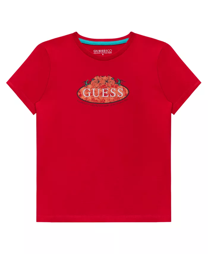 

Футболка с коротким рукавом и логотипом Big Boys GUESS, красный