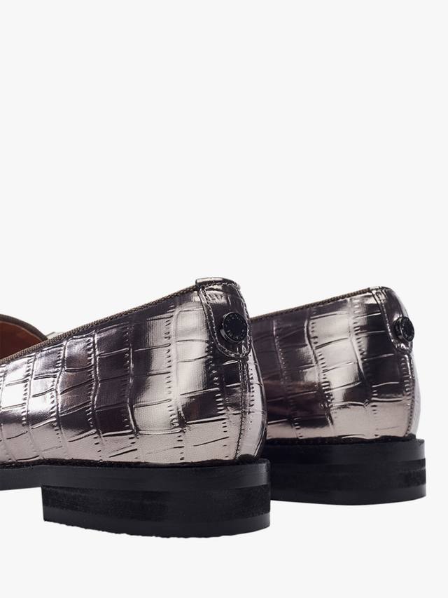 Fillipa Patent Mocc Croc Loafers с узлом и кисточкой Moda in Pelle — фото 4