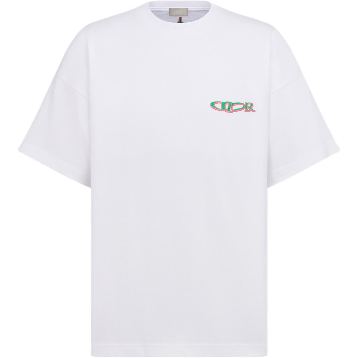 

DIOR Футболка Lewis Hamilton Collaboration Series мужская белая, Белый, DIOR Футболка Lewis Hamilton Collaboration Series мужская белая