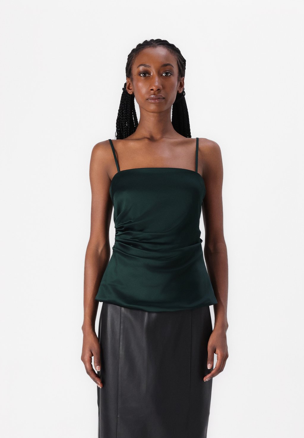 

Топ LONGLINE TUBE SCULPT Abercrombie & Fitch, зеленый