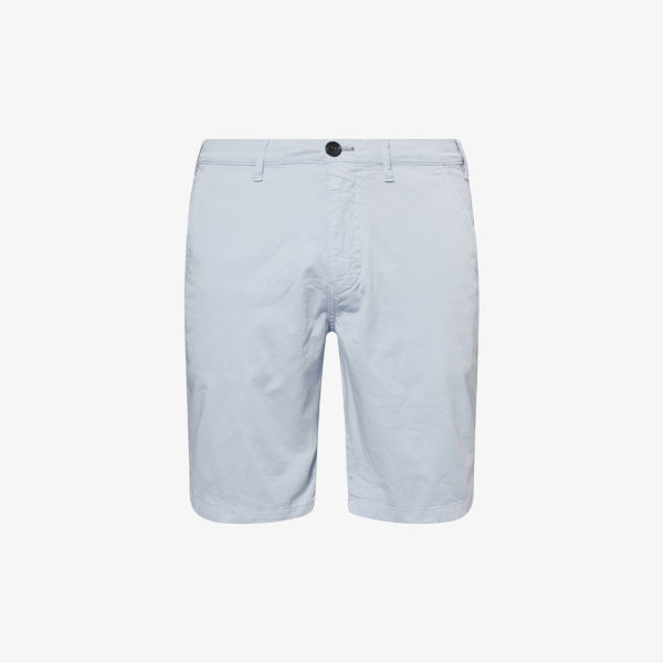 

Шорты Brand-Patch из стрейч-хлопка, классический крой Ps By Paul Smith, голубой