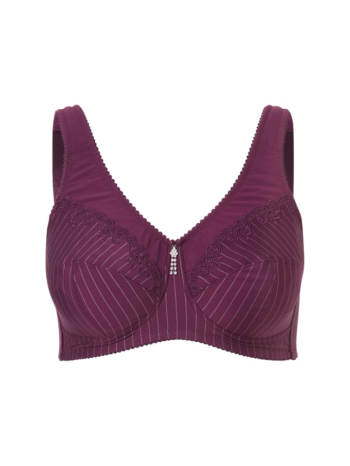 

Бюстгальтер Relief виноградно-красного цвета Ulla Popken