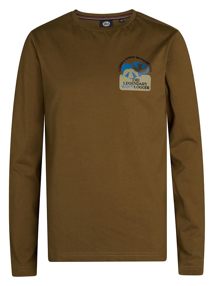 

Petrol Industries Футболка с длинными рукавами коричневого цвета