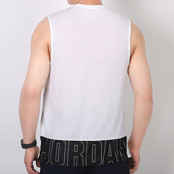 Майка Air Jordan Basketball Training Sports Sleeveless Vest White, белый — фото 4