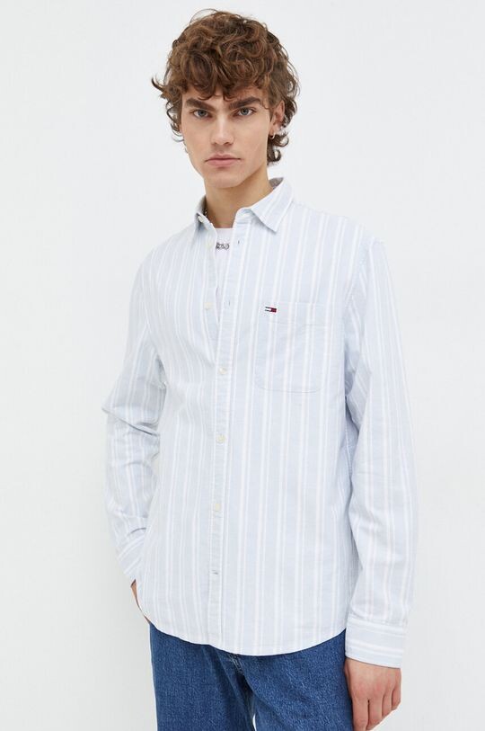 

Хлопчатобумажная рубашка Tommy Jeans, синий