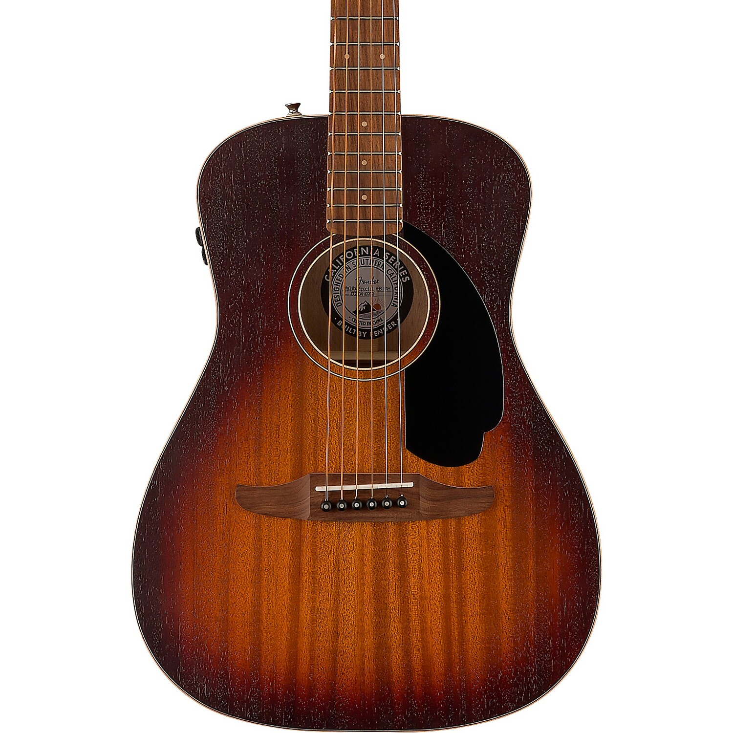 

Акустическая электрогитара Fender California Malibu Special, полностью из красного дерева Honey Burst
