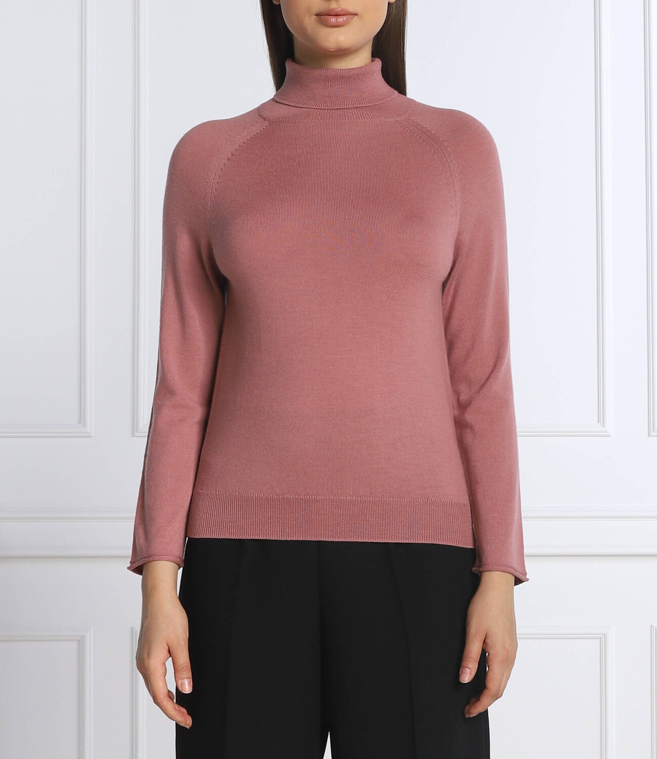 

Свитер из шерсти Marella SPORT rosatea slim fit, роза
