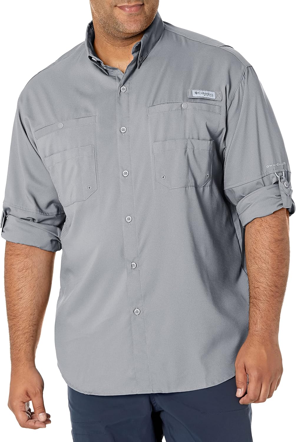 

Columbia мужская рубашка PFG Tamiami II с длинным рукавом, Cool Grey