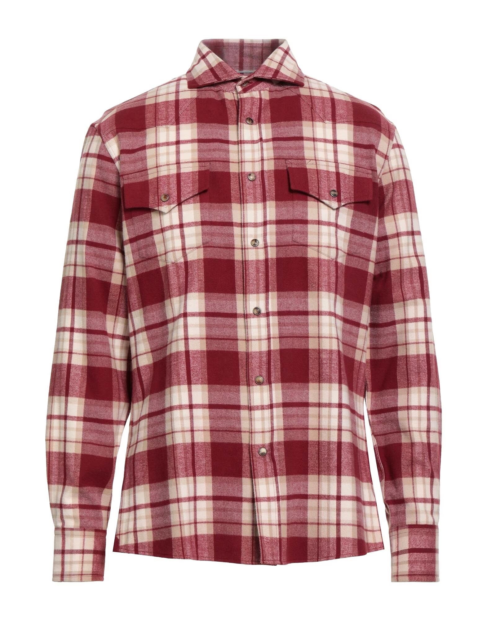 

Рубашка Brunello Cucinelli, бордовый