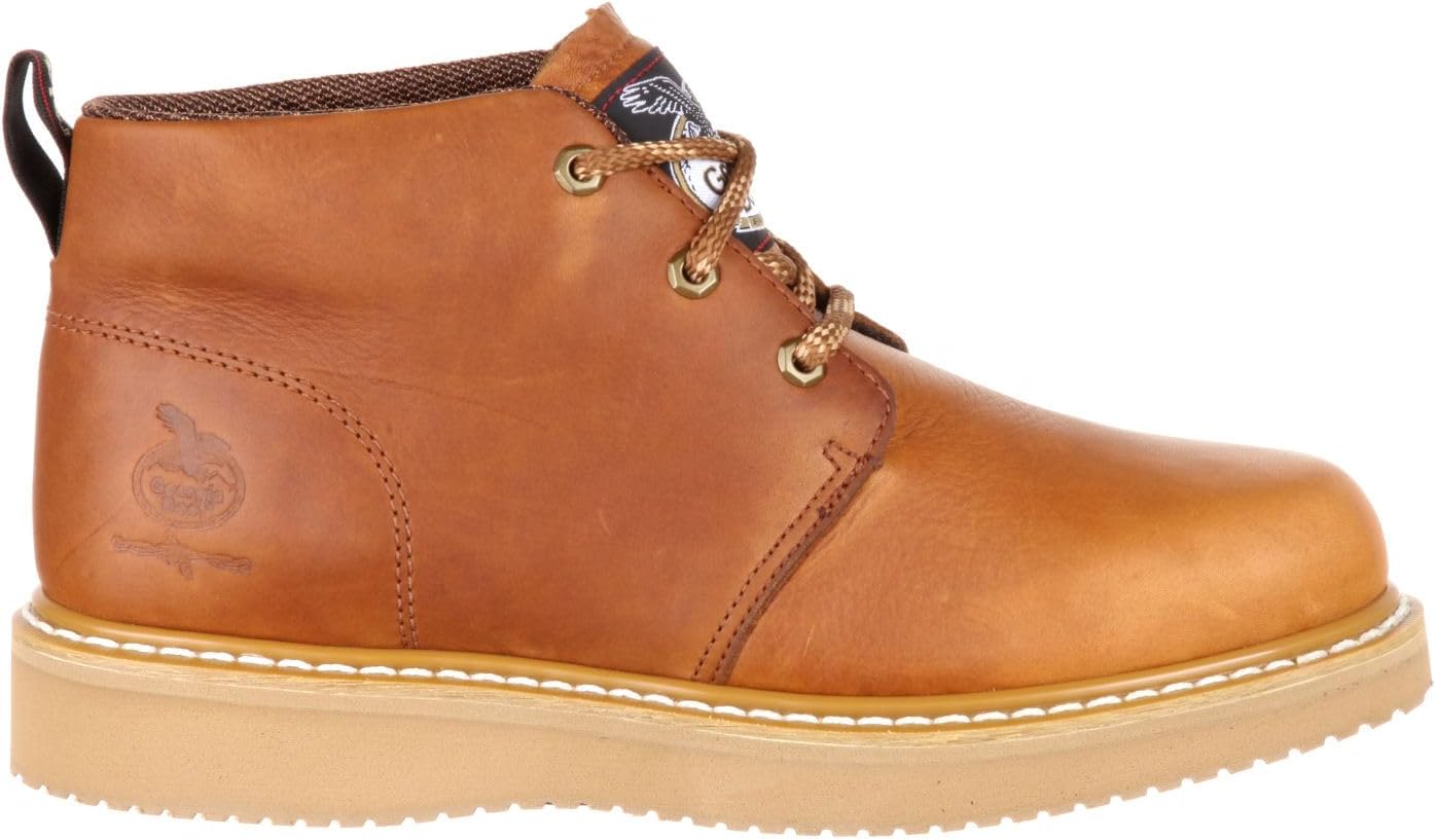 

Рабочие ботинки Georgia Boot для мужчин, стиль Wedge Chukka, золотой