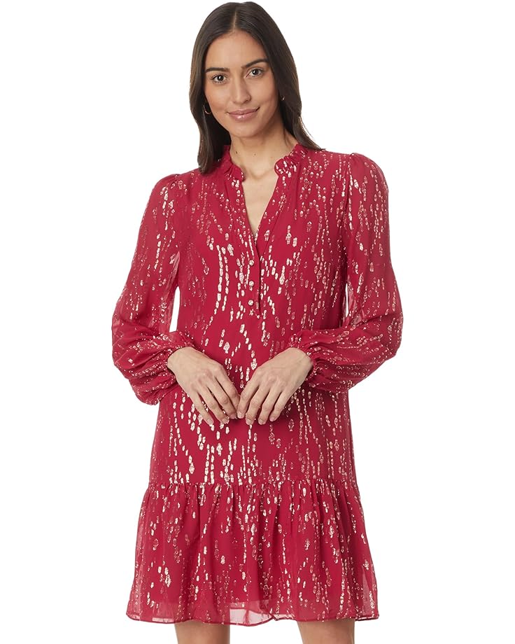 

Платье Lilly Pulitzer Evaline Silk Dress, цвет Malbec Red Fish Clip Chiffon