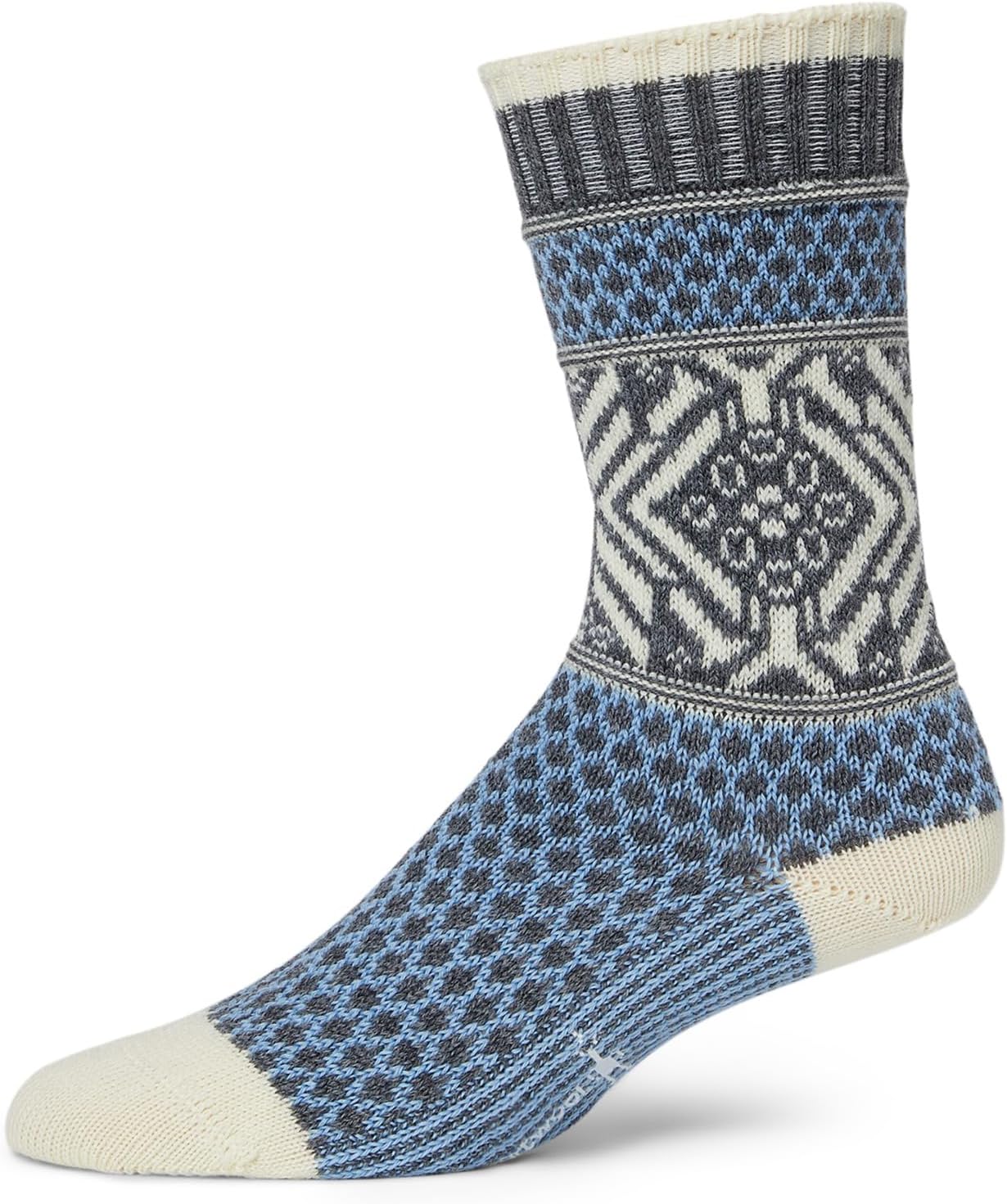 

Носки Smartwool Everyday Popcorn Snowflake Pattern Crew Socks, цвет Serene Blue