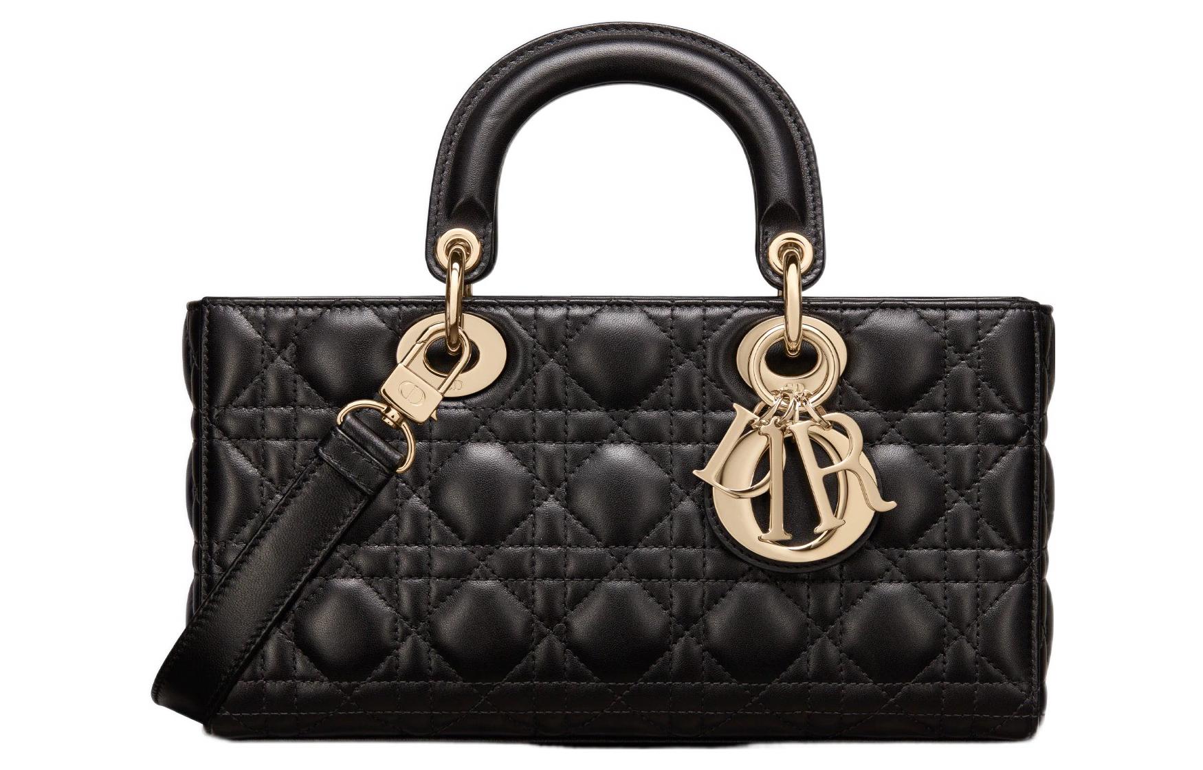 

DIOR Сумка Lady D JOY из овчины через плечо женская черная