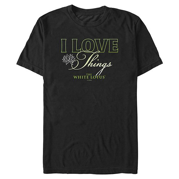 

Футболка с принтом Men's the white lotus i love things Licensed Character