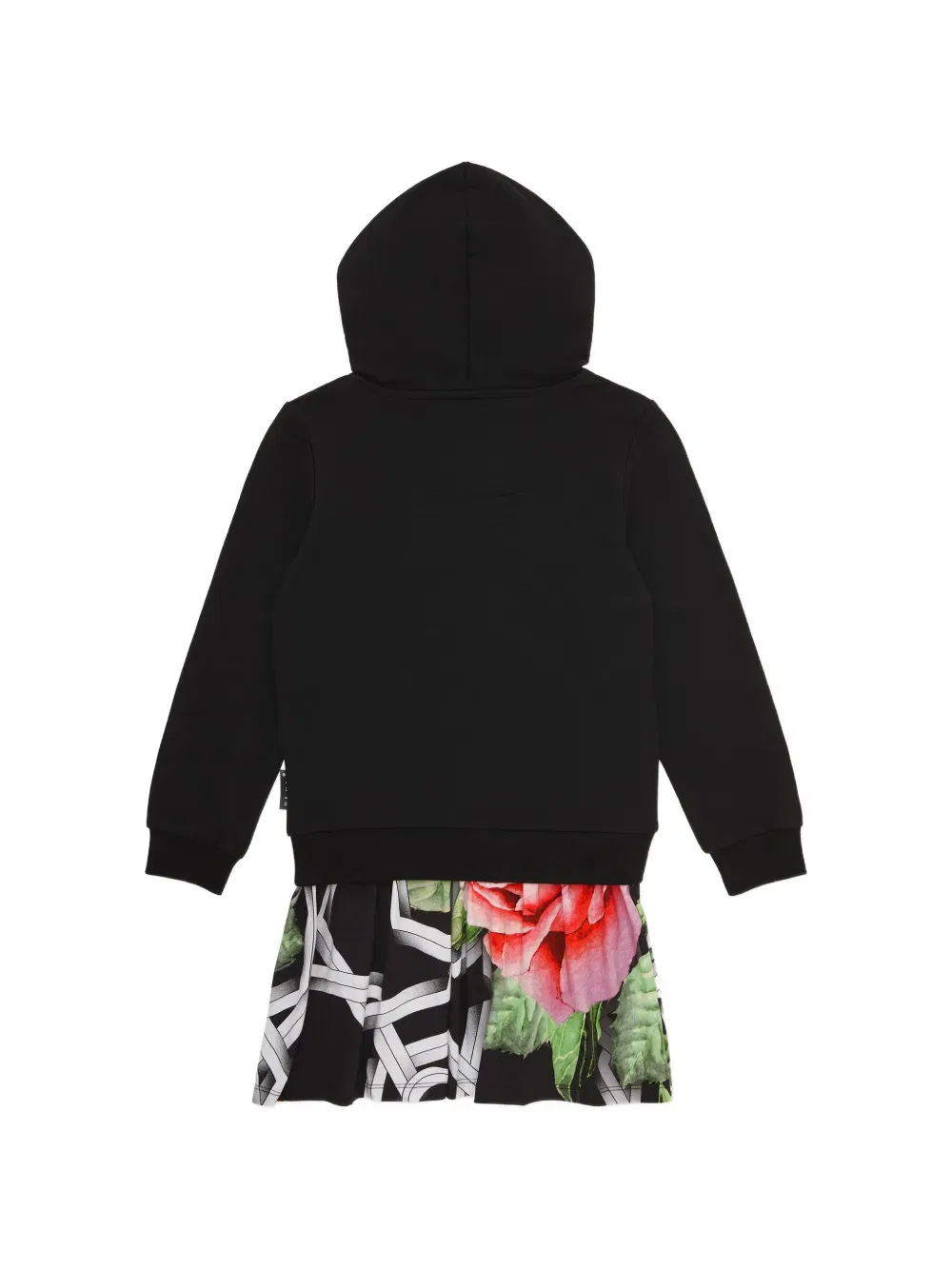 Платье с капюшоном и логотипом Philipp Plein Junior, черный — фото 2