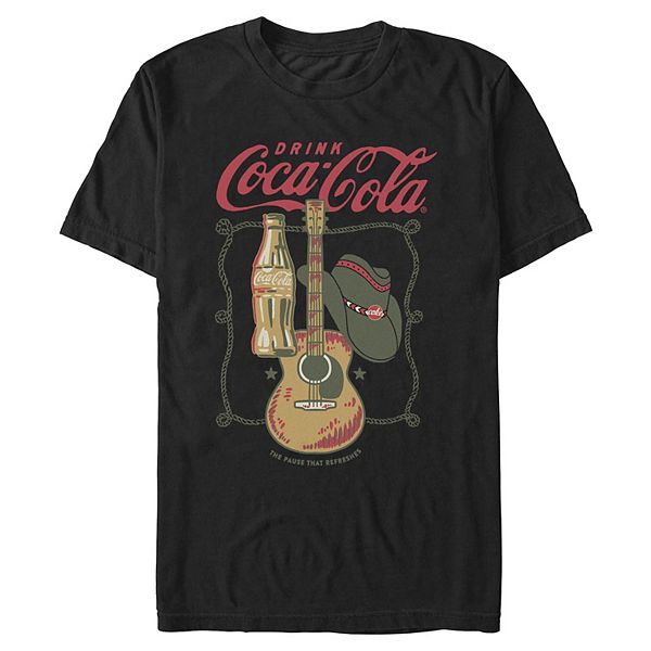

Футболка с принтом Men's Coca-Cola Cowboy Hat and Guitar Licensed Character