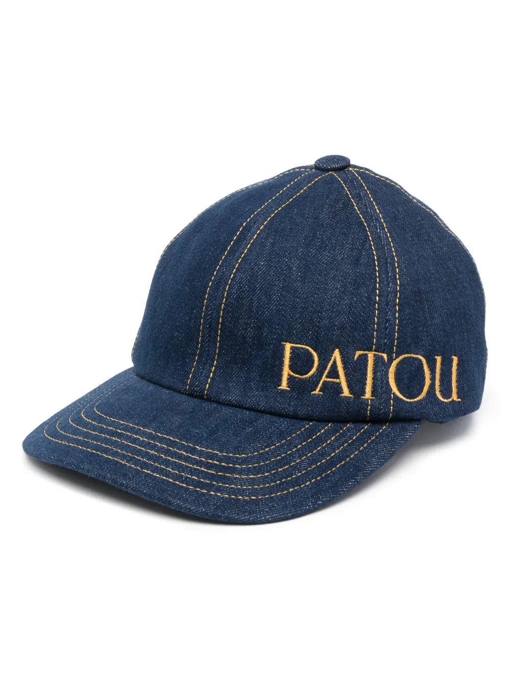 

Джинсовая кепка с вышитым логотипом PATOU, синий