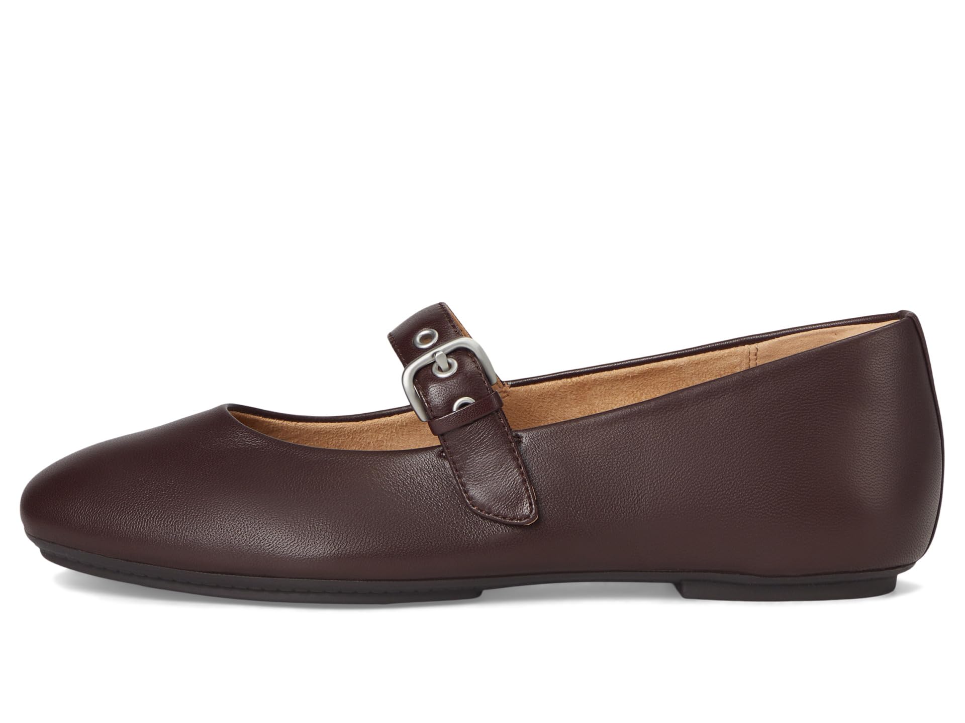 Балетки FitFlop Delicato Soft Leather Mary Janes, цвет Chocolat — фото 4
