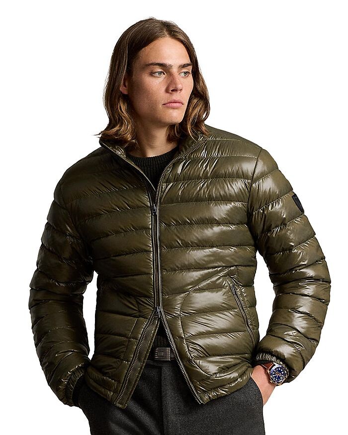 

Глянцевая стеганая куртка Polo Ralph Lauren, зеленый