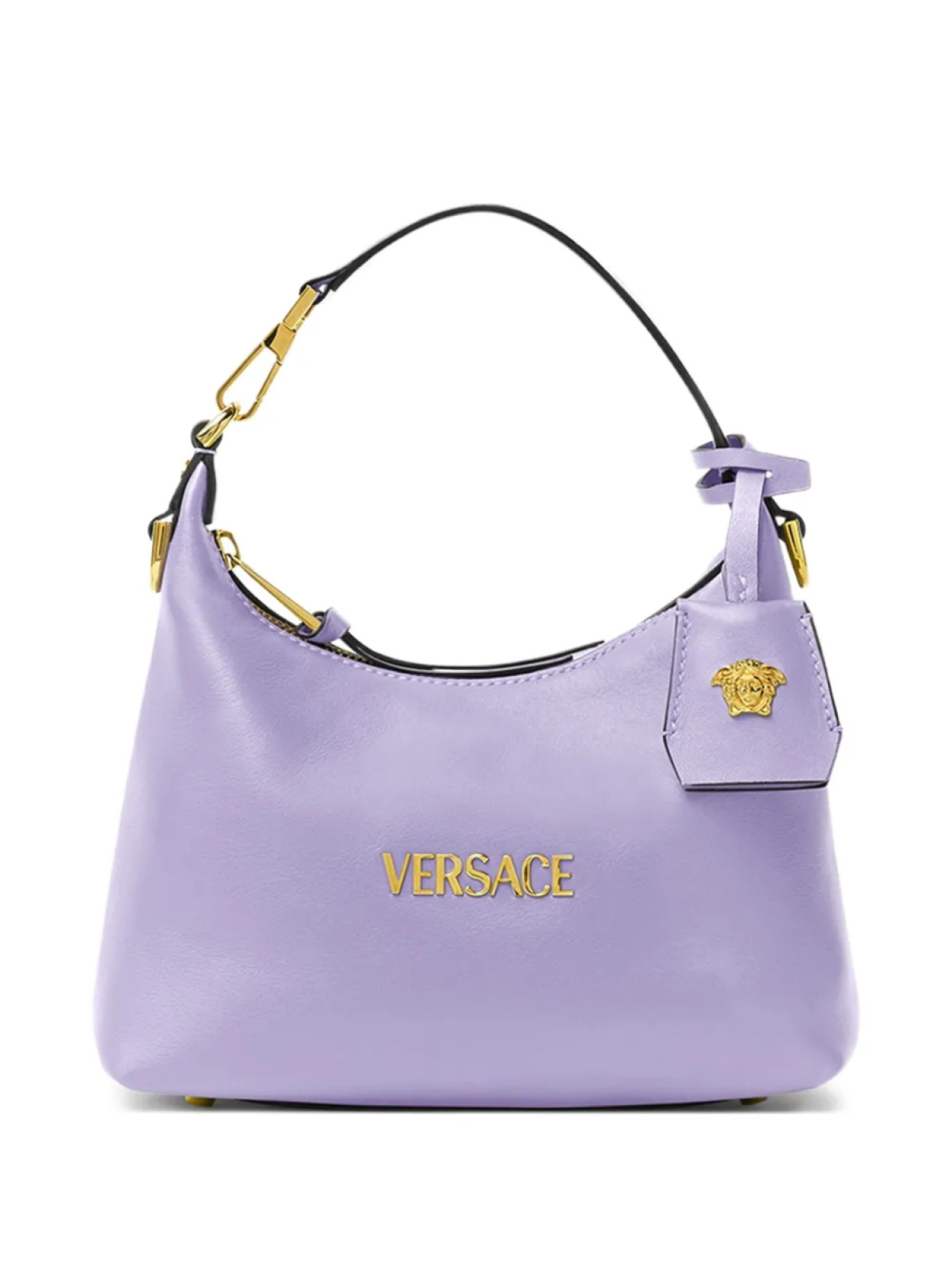 

Кожаная сумка-тоут Versace, фиолетовый