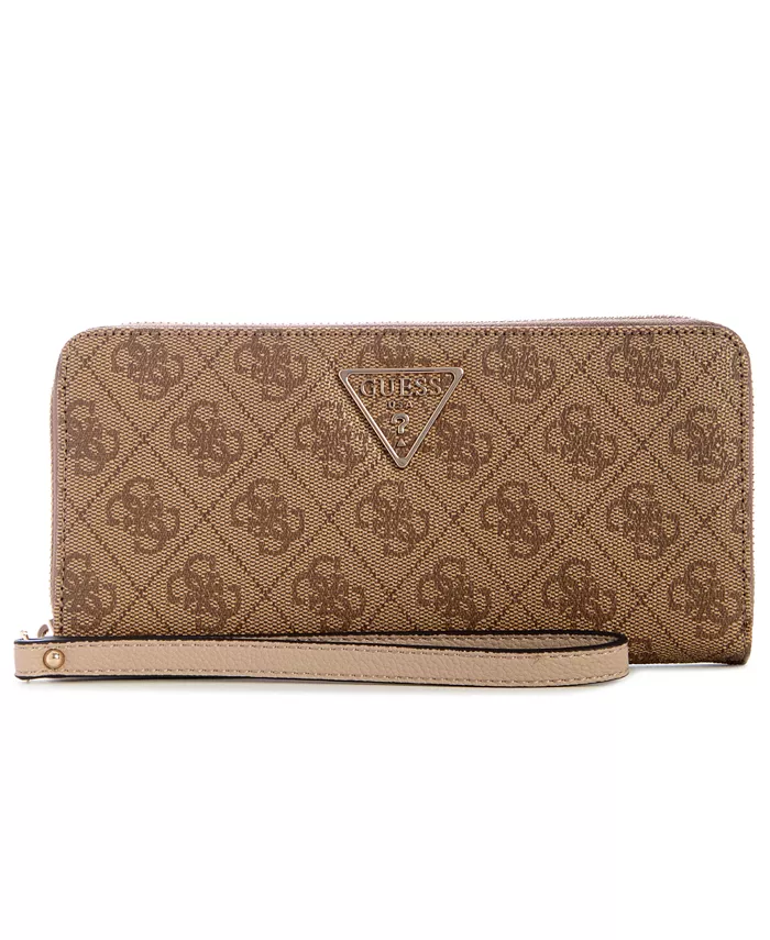 

Большой кошелек Laurel II с застежкой-молнией GUESS, коричневый